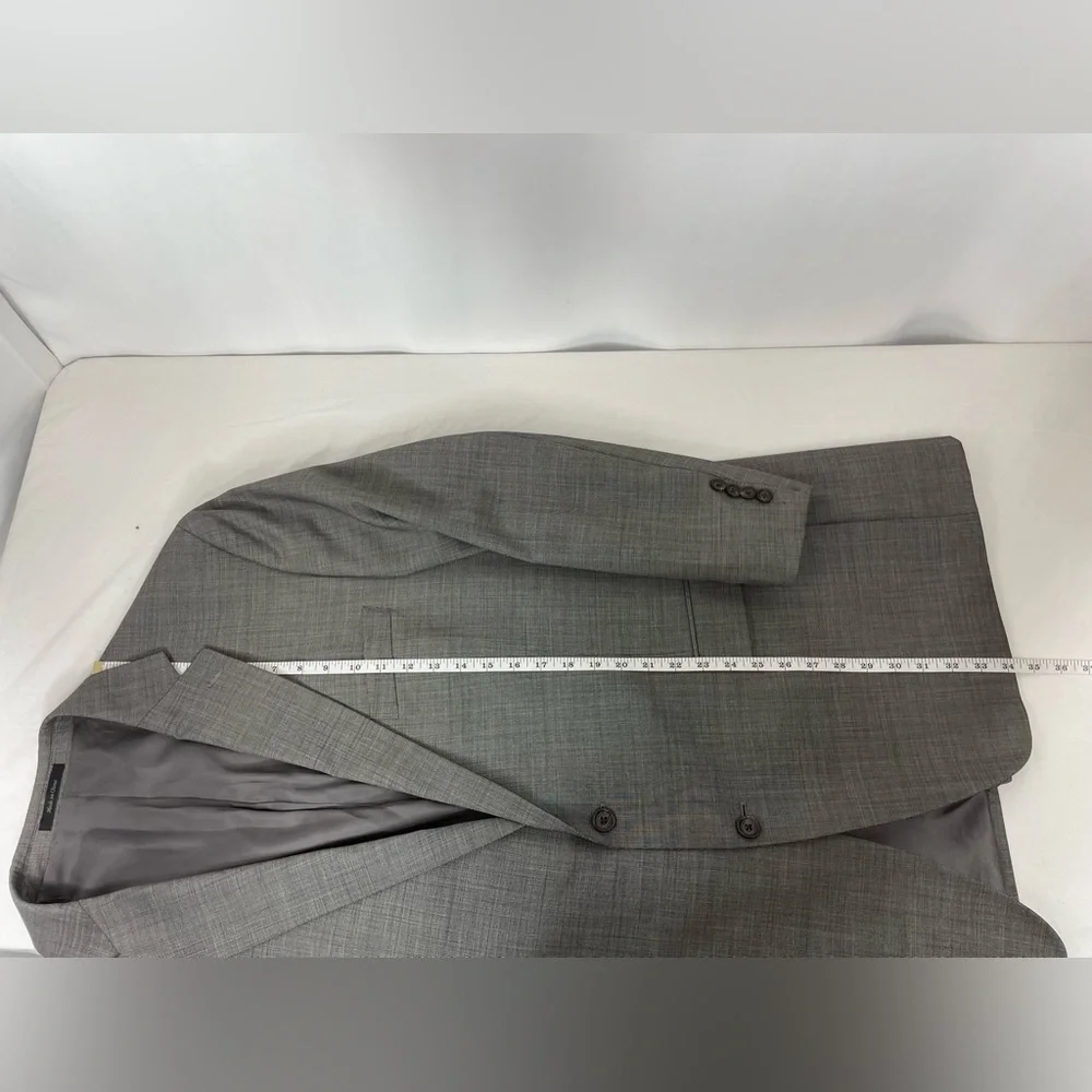 Lauren Ralph Lauren Gray 100% Wool Sport Coat Blazer 48L Men’s Classic Jacket